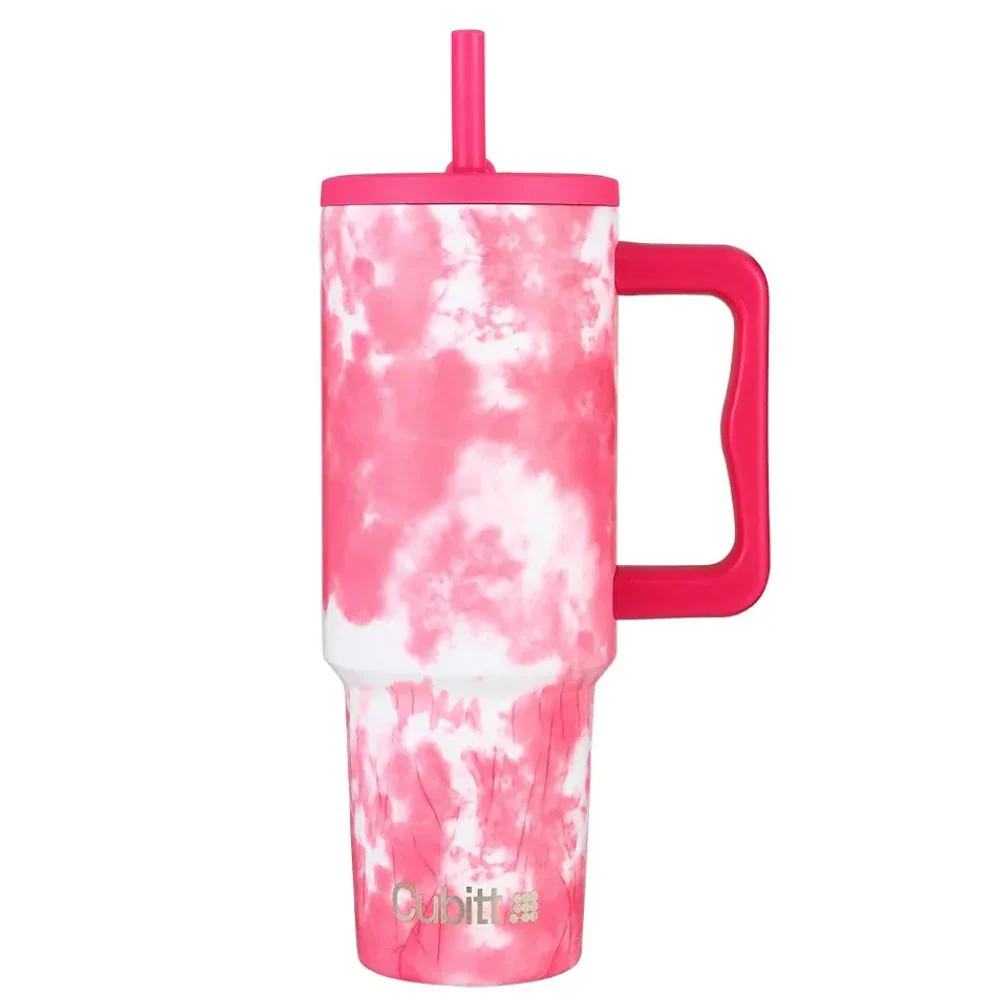 Cubitt Termo Tumbler Spill-Free Hot Pink Tie Dye - Image 2