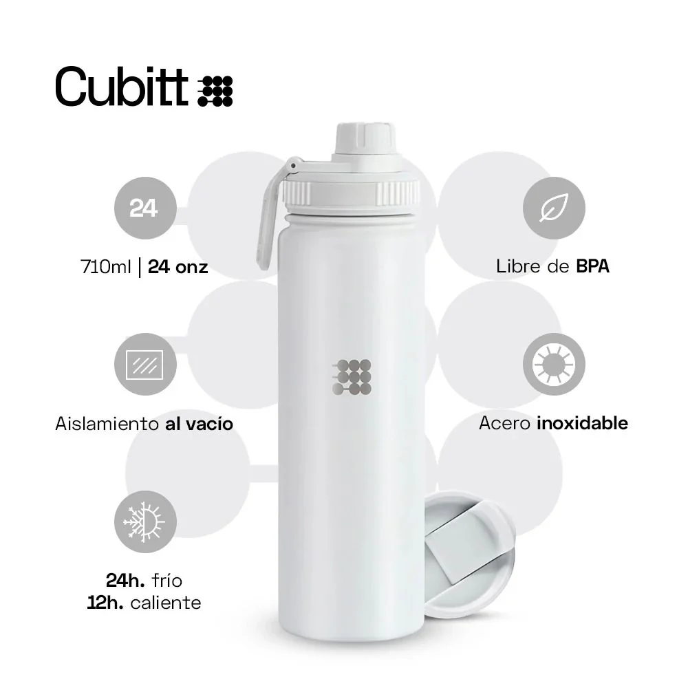 Cubitt Termo Hydro Bottle Snow White - Image 4
