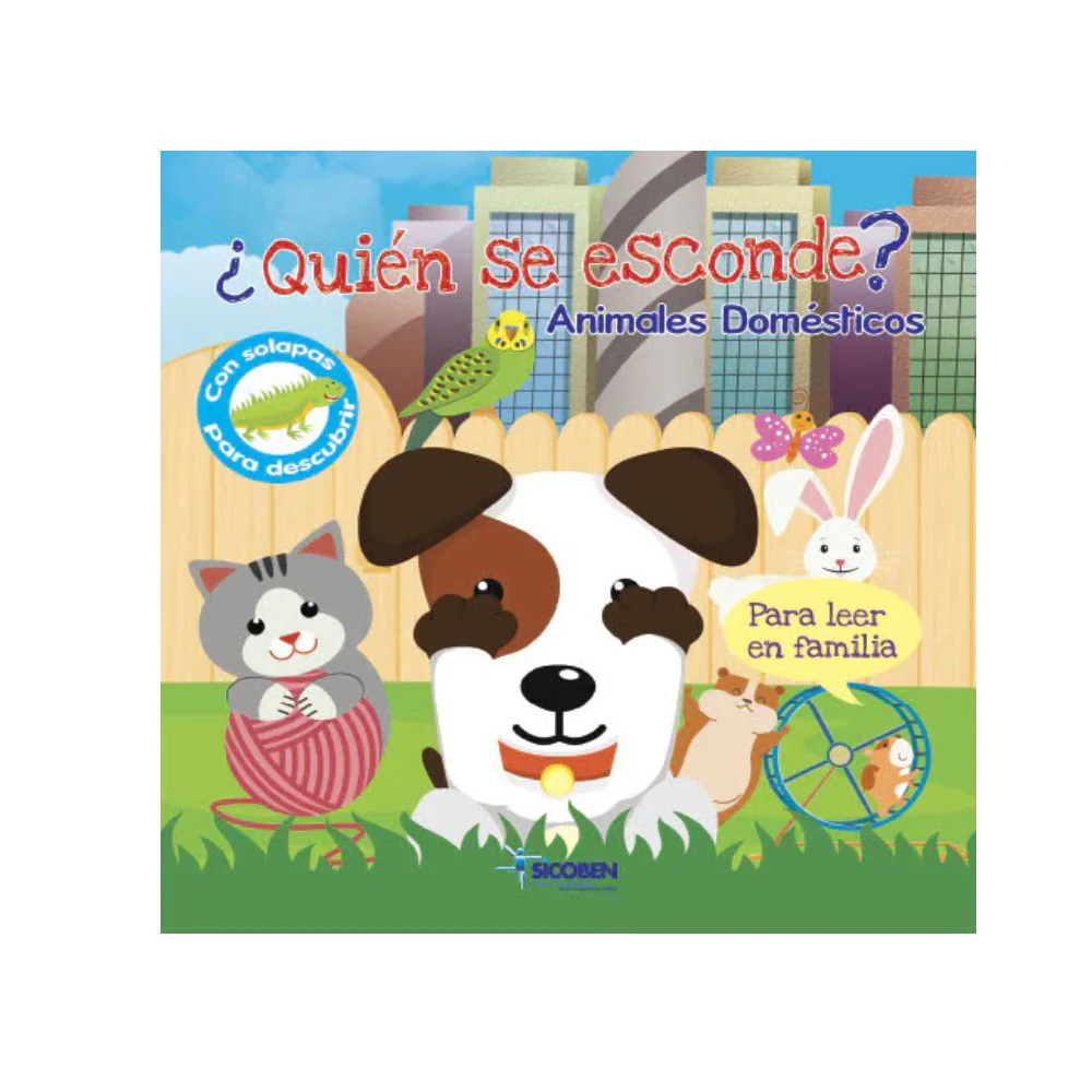 Cuento ¿Quien Se Esconde? Animales Domestico 0+