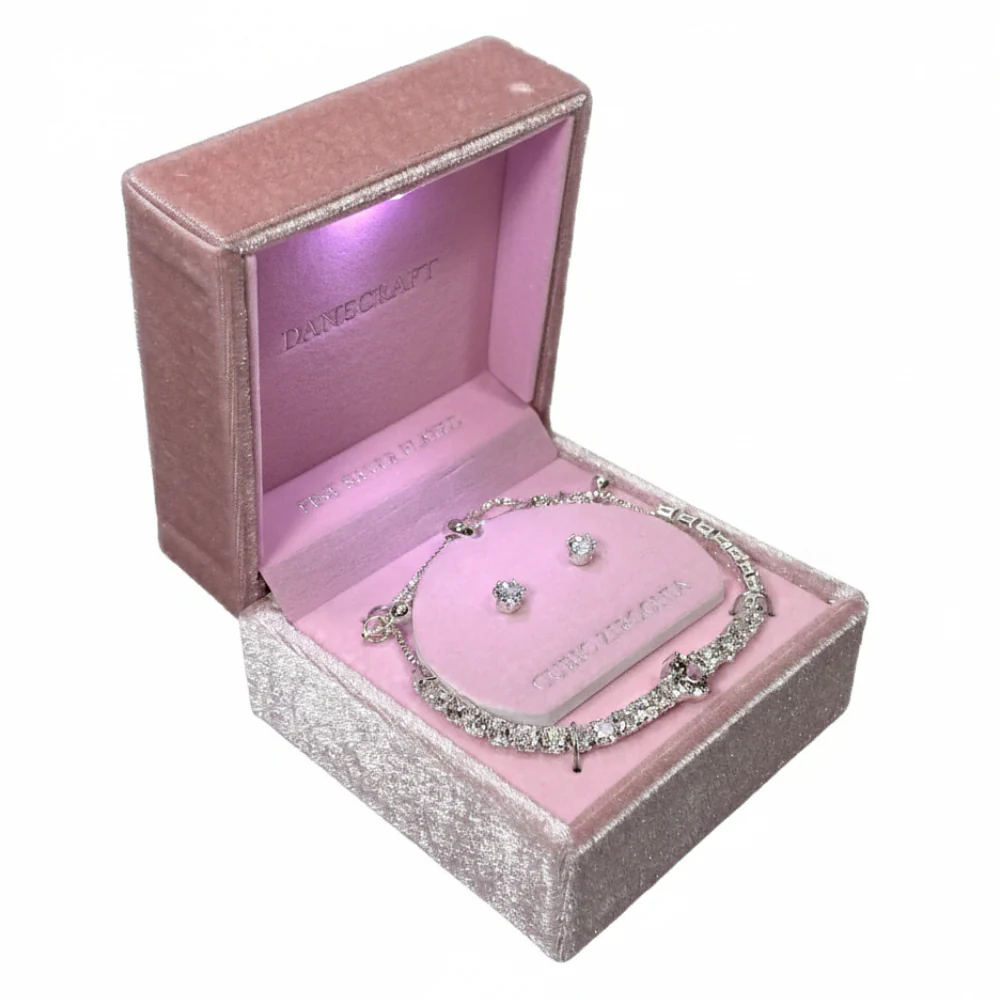 Danecraft Set De Pulsera Y Zarcillos Cubic Zirconia - Image 3