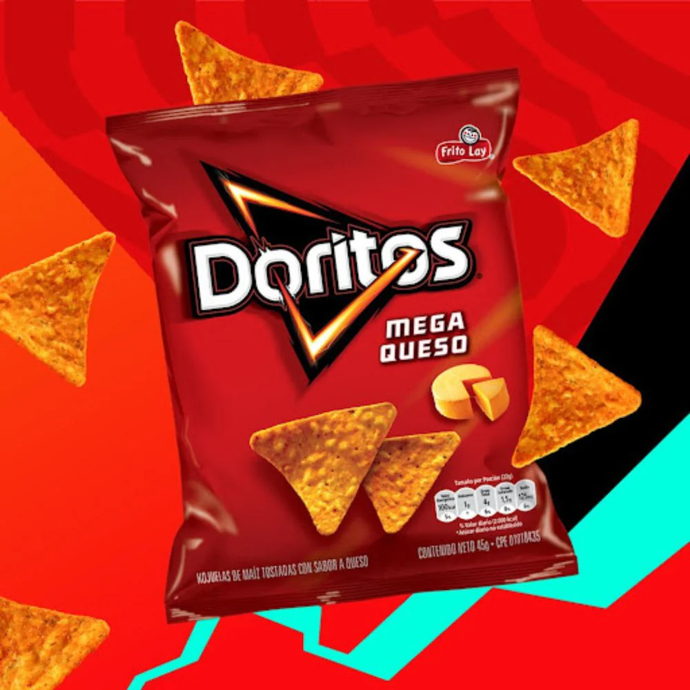 Doritos Pack de 6 Unidades Mega Queso 45g - Image 2