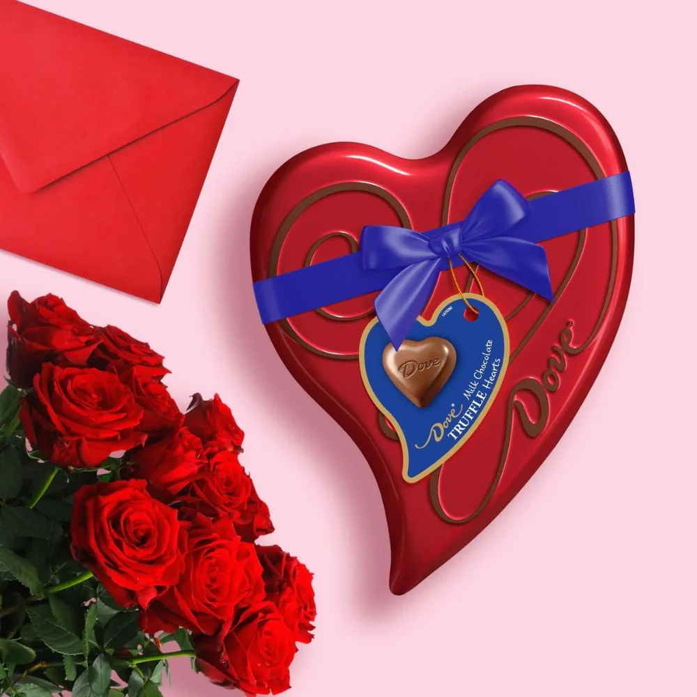 Dove Milk Chocolate Truffle Hearts  17 Bombones 165gr - Image 3