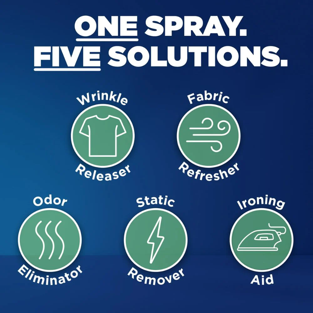 Downy Alisador de Ropa Wrinkle Releaser + Aqua Rain Spray 500ml - Image 4