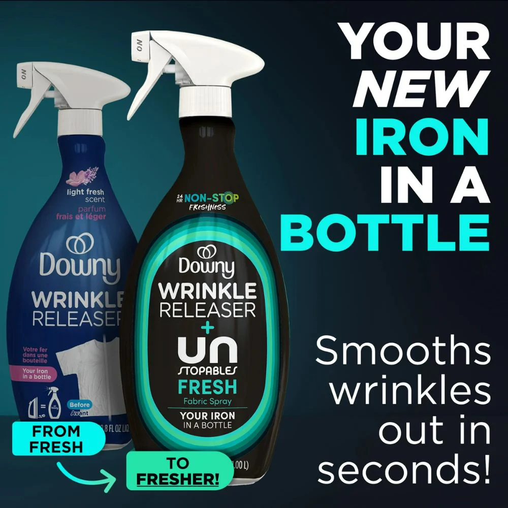 Downy Wrinkle Release + Un Stopables Fresh 1.00L - Image 2
