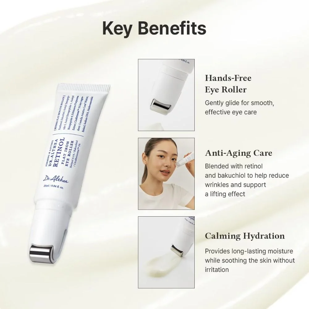 Dr. Althea Retinol Flat Iron Eye Roller 25ml - Image 2