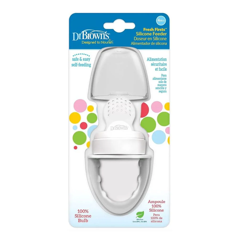 Dr.Browns Alimentador De Silicona Color Gris 4m+