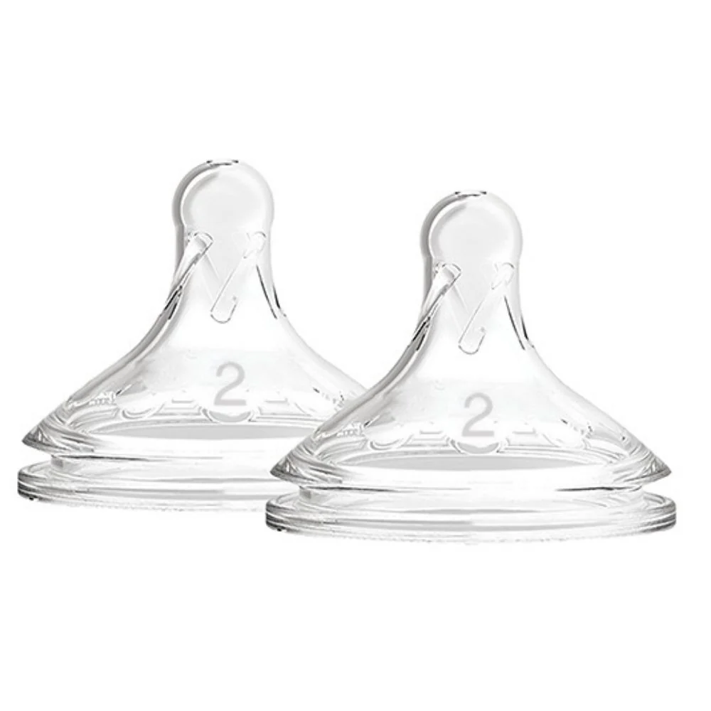 Dr.Browns Tetinas De Silicona Option+ Ancha Nivel 2 2Pack 3m+ - Image 2