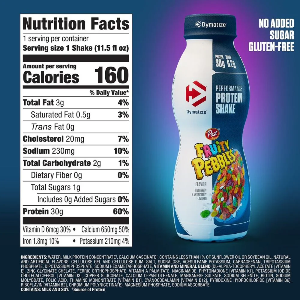 Dymatize Batido De Proteína Sabor Fruity Pebbles 15 Und x 340ml c/u - Image 5