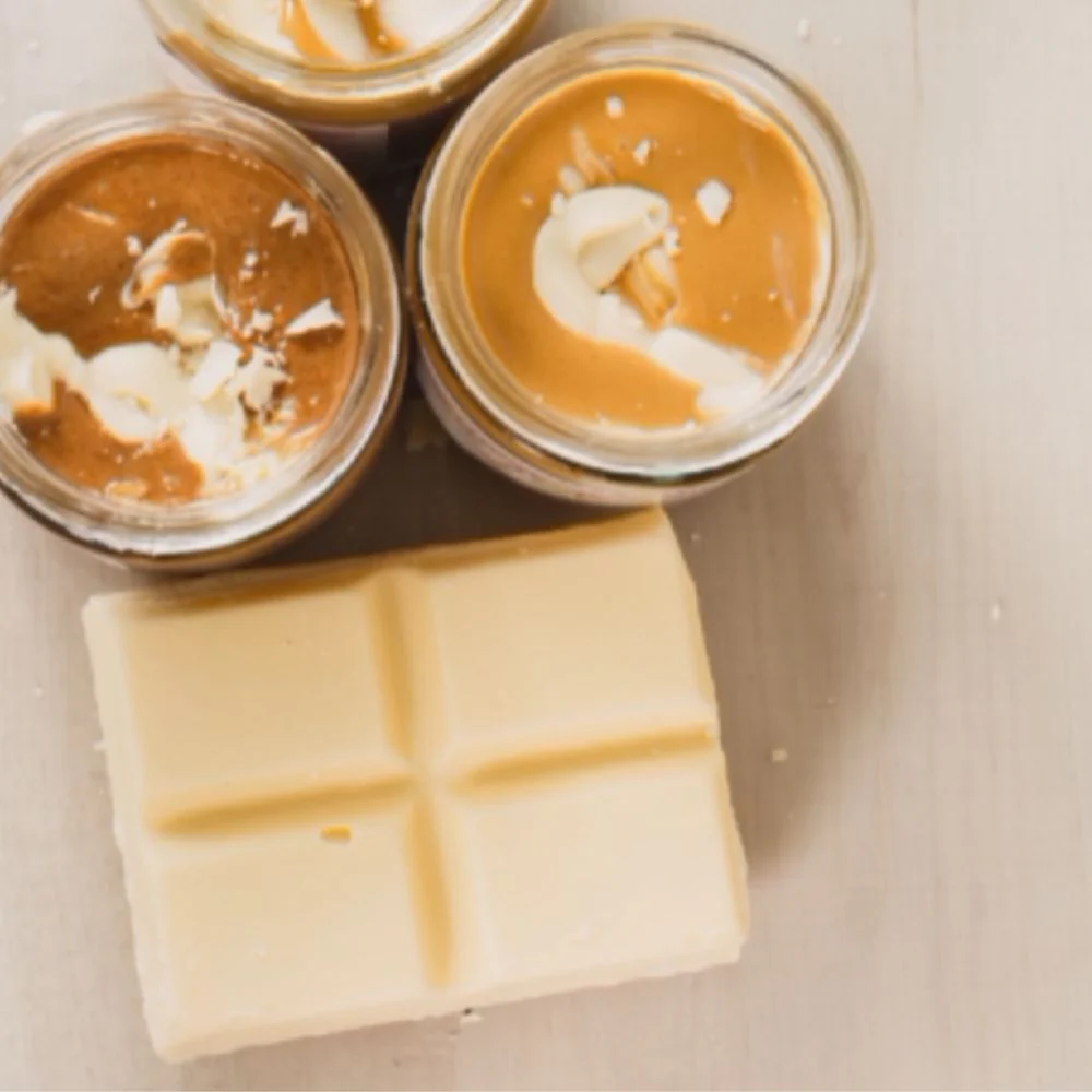 Edellafit Mantequilla de Maní White Fudge con Chocolate Blanco Vegano 200 gr - Image 3
