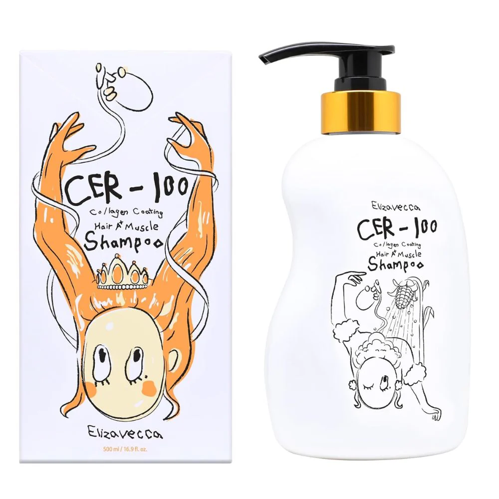Elizavecca CER-100 Collagen Coating Hair A+ Muscle Shampoo 500ml