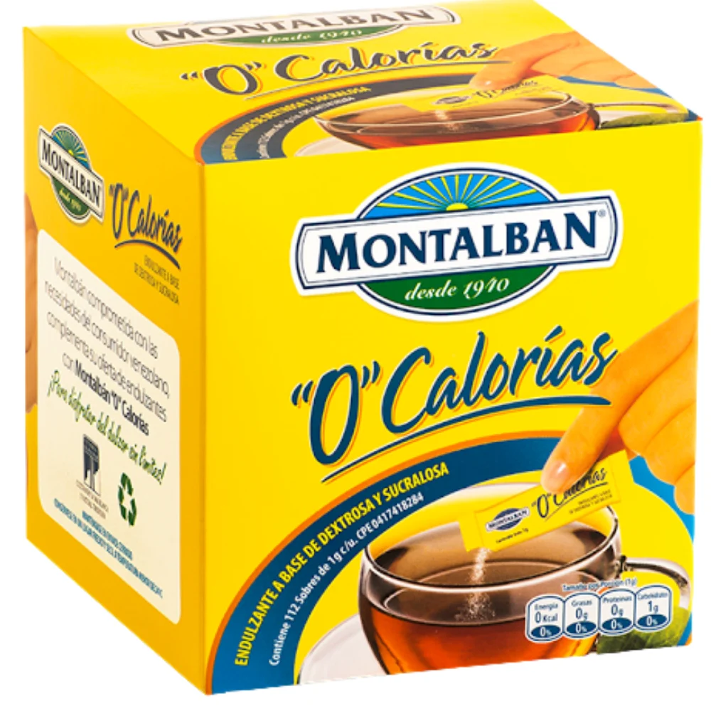 Endulzante Montalban 0 Calorias 112 sobres 112grs