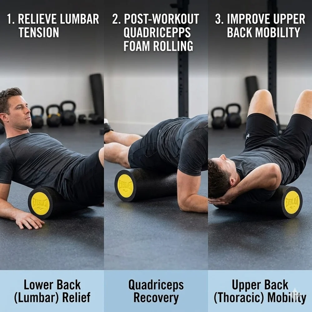 Everlast Foam Roller Rodillo Para Masaje Muscular 12" - Image 4