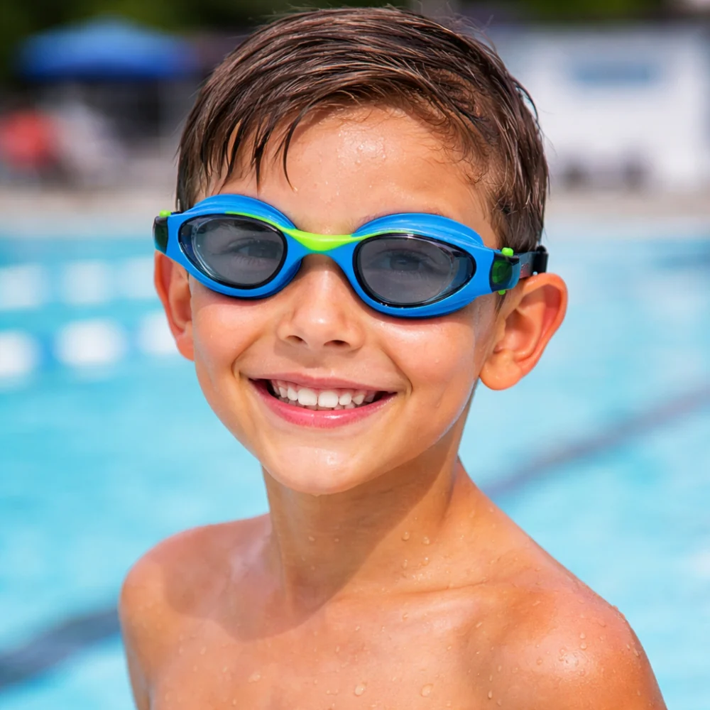 Everlast Lentes De Natación Junior Lizzard Black-Blue