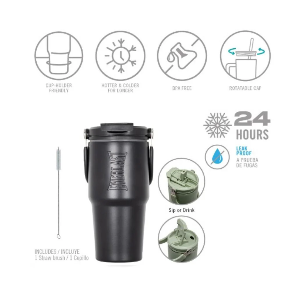Everlast Vaso Termico Tumbler H2O Color Black 600ml - Image 2