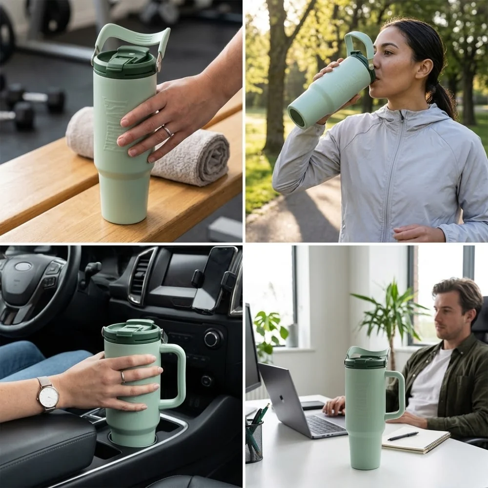 Everlast Vaso Termico Tumbler H2O Color Green 900ml - Image 3