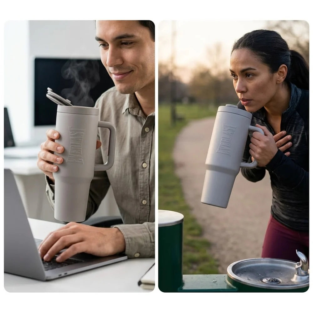 Everlast Vaso Termico Tumbler Master Color Light Grey 1200ml - Image 3