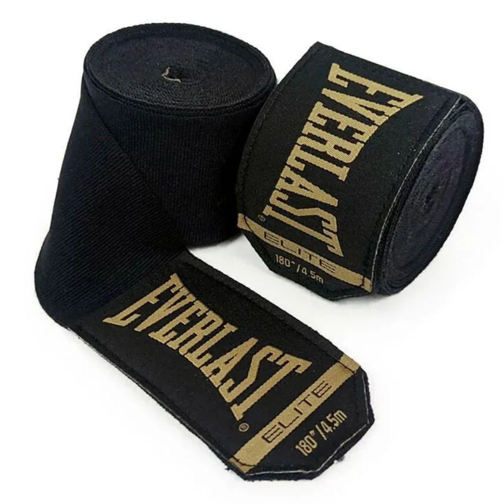 Everlast Vendas Deportivas Para Boxeo Color Black 180" 2Und
