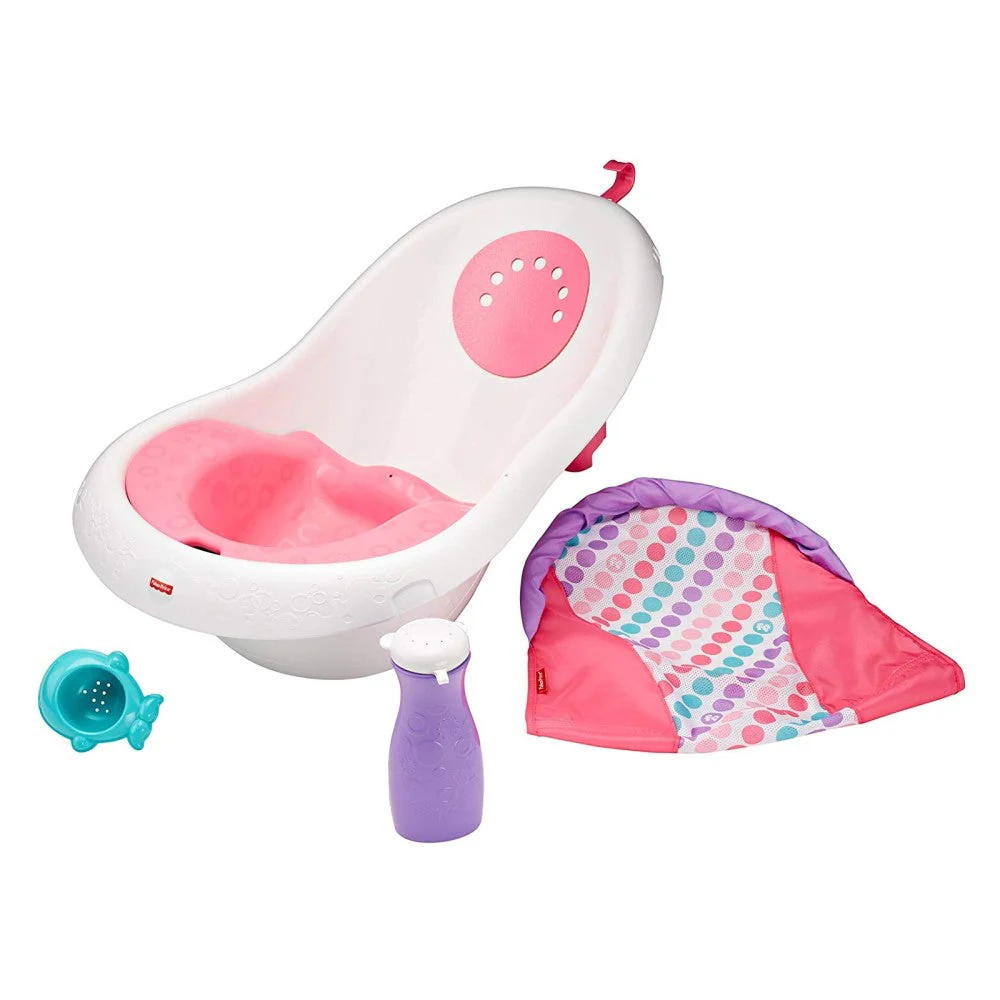 Fisher Price Bañera De Lujo 4 in 1 Blanco y Morado - Image 3
