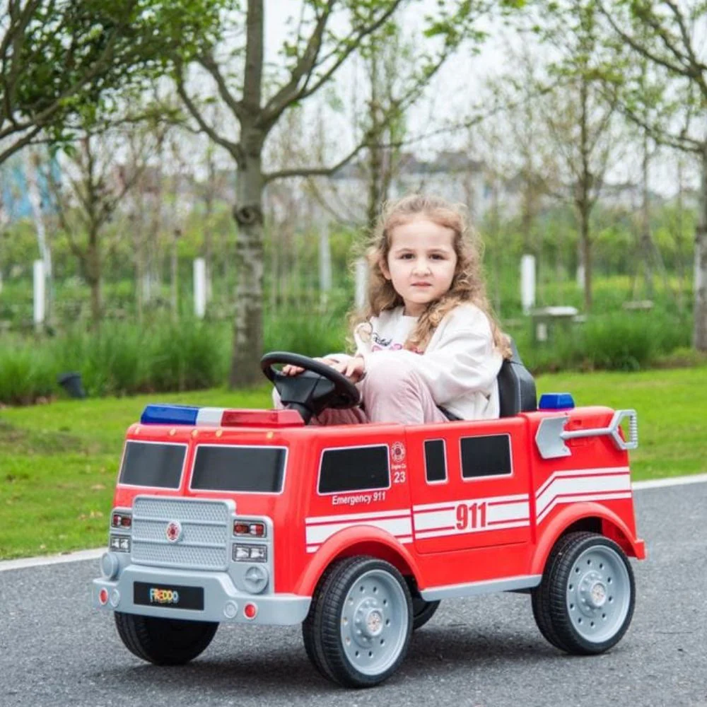 Camion de Bomberos Electrico Color Rojo - Image 3
