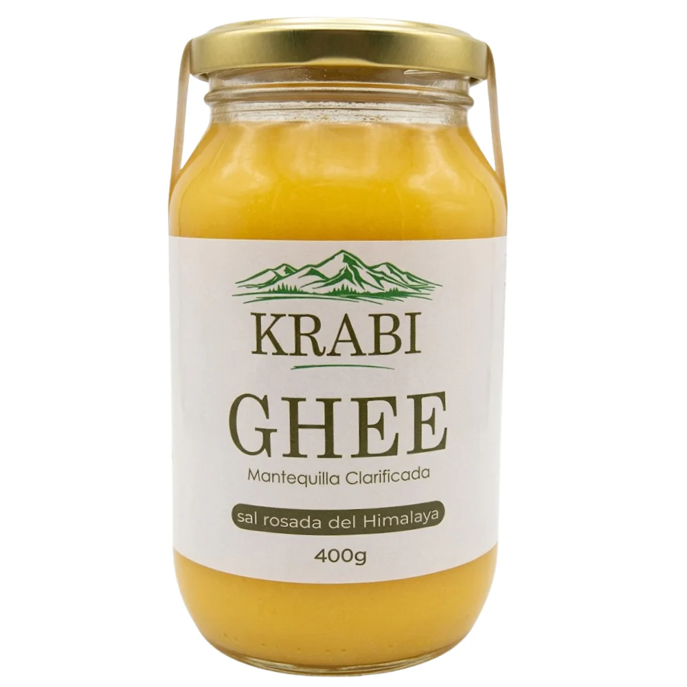 Ghee Mantequilla Clarificada Con Sal Rosada del Himalaya Krabi 400gr