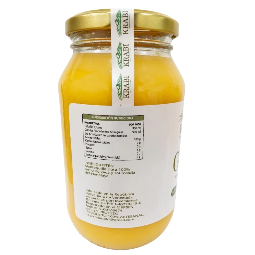 Ghee Mantequilla Clarificada Con Sal Rosada del Himalaya Krabi 400gr - Image 4