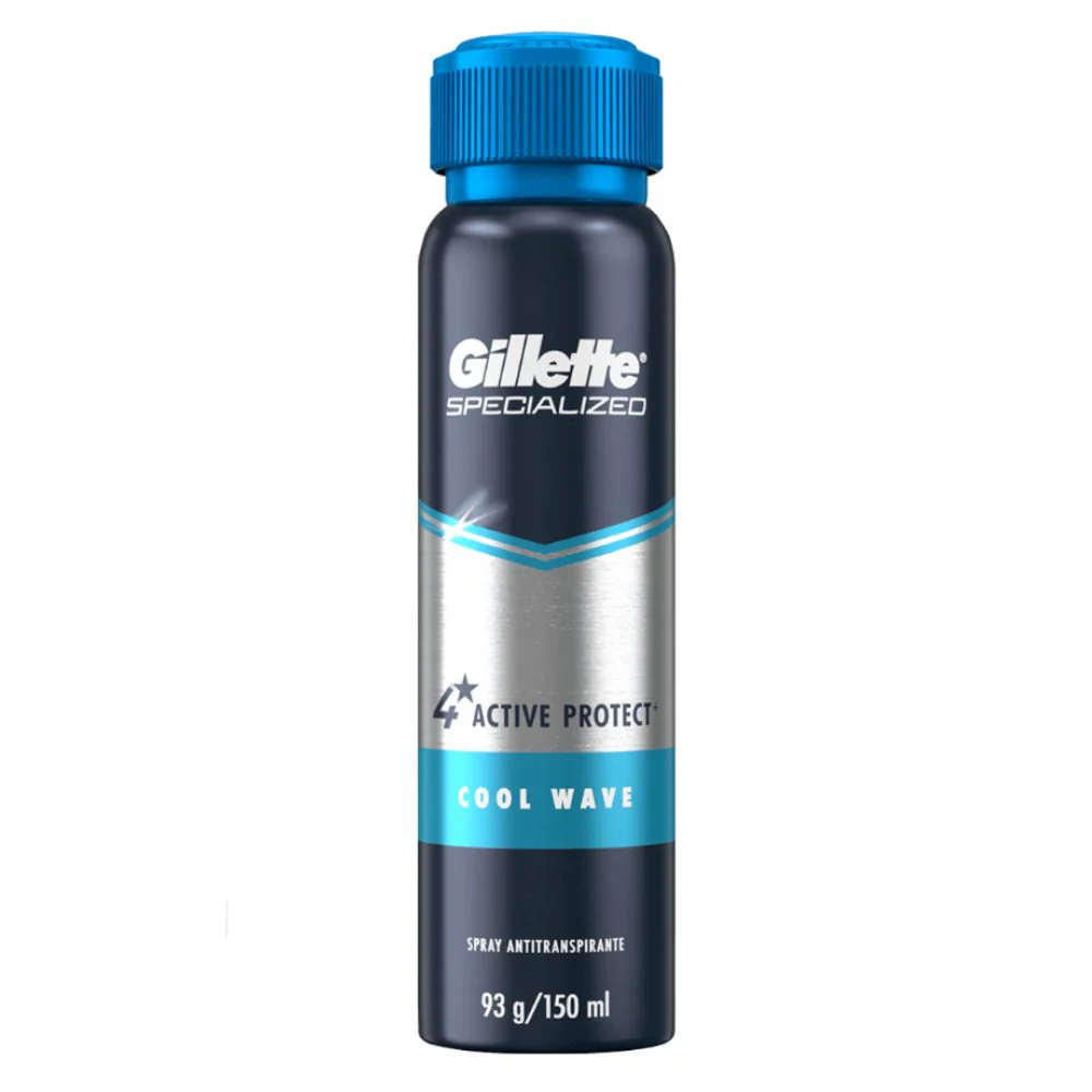 Gillette Specialized Spray Antitranspirante Active Protect Cool Wave 150ml