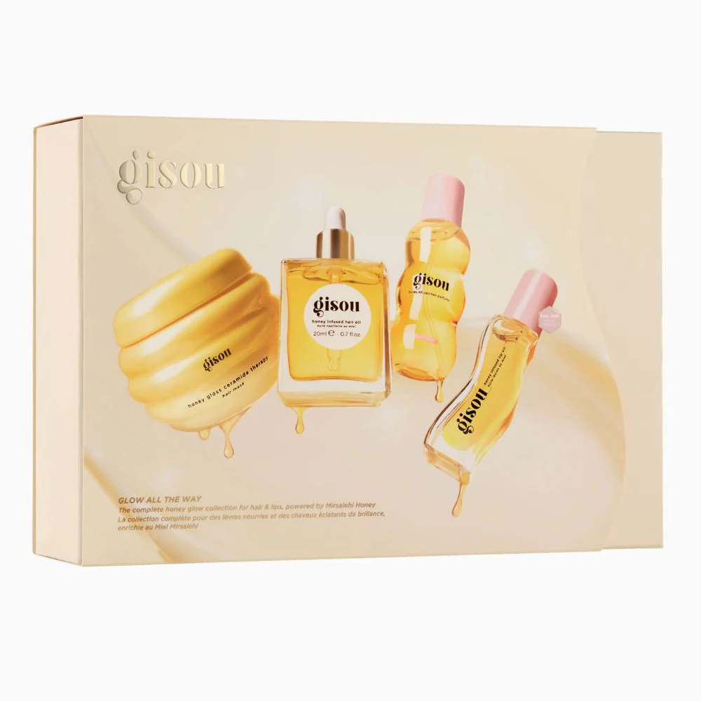 Gisou Set Glow All The Way Hair & Lip Gift Set - Image 2