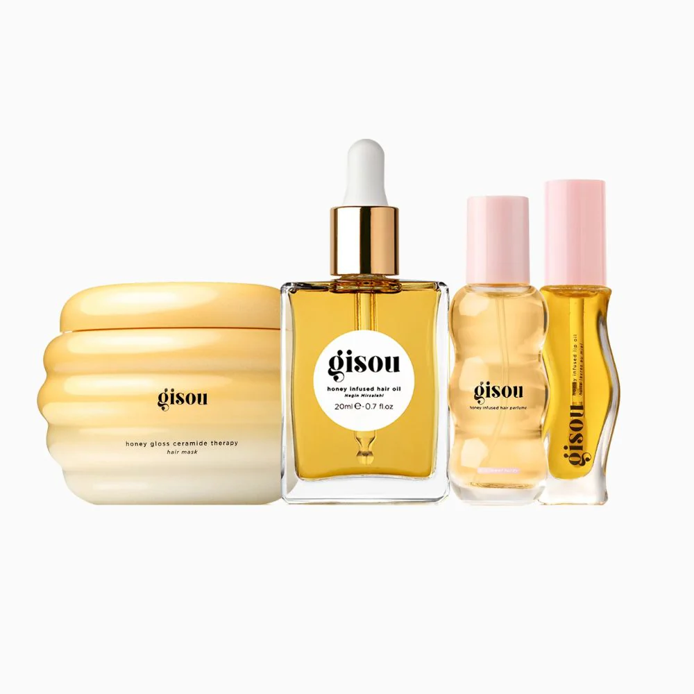 Gisou Set Glow All The Way Hair & Lip Gift Set - Image 3