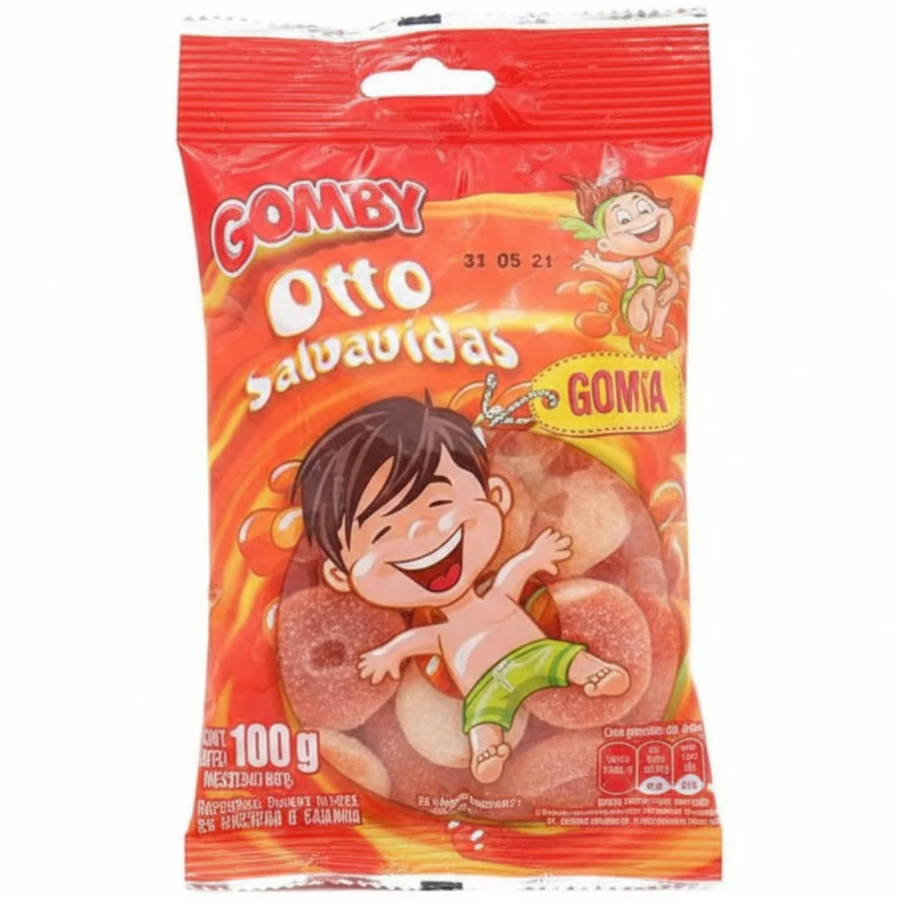 Gomby Gomitas Otto Salvavidas Naranja 100gr