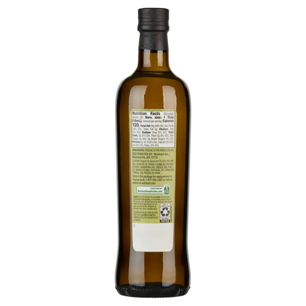 Great Value Aceite De Oliva Organic Extra Virgin Cold Extracted 754ml - Image 2