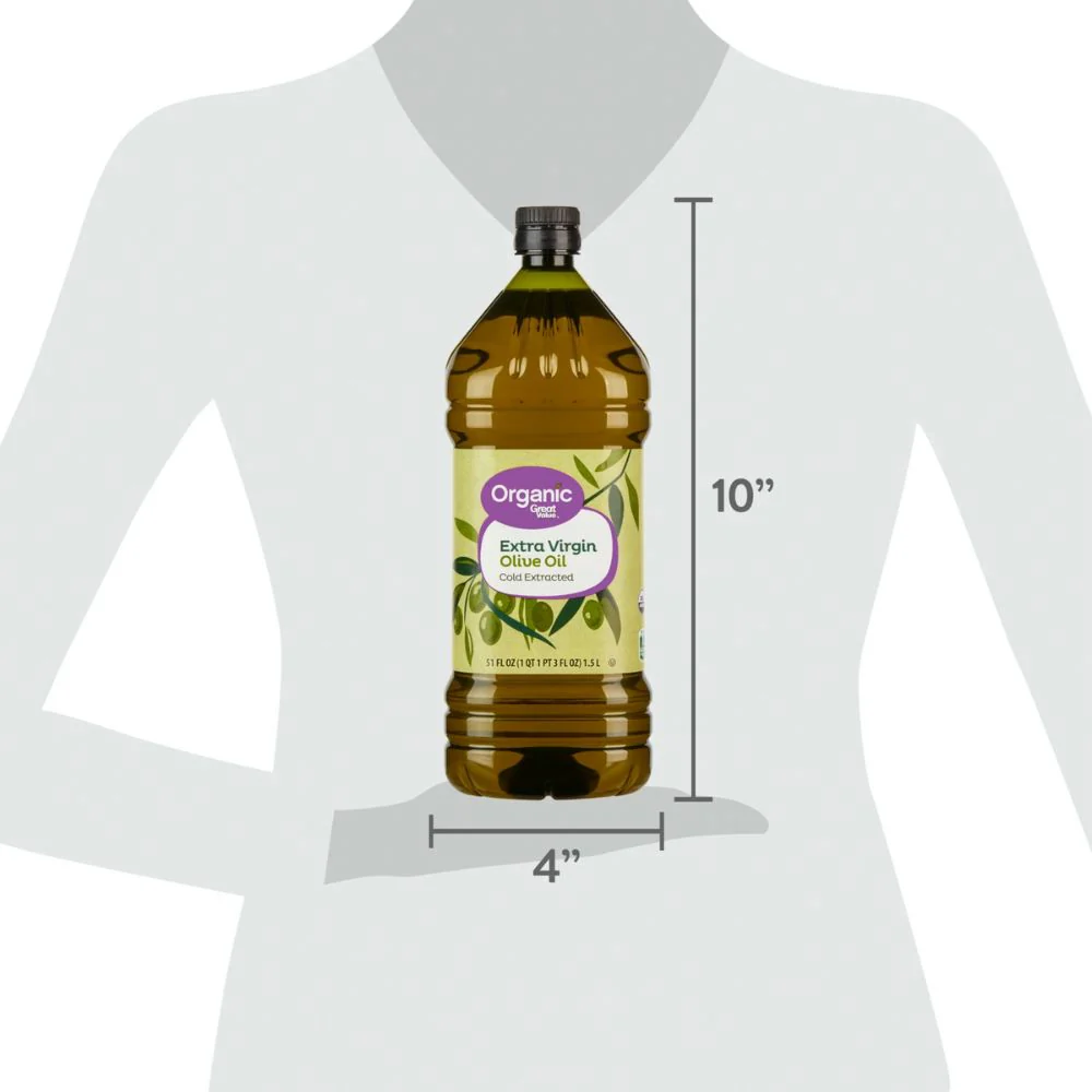 Great Value Aceite De Oliva Organic Extra Virgin Cold Extracted 1.5L - Image 4