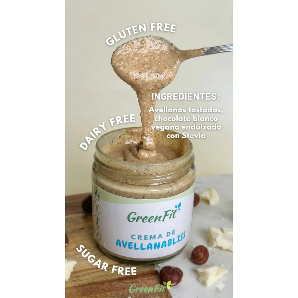 GreenFit Crema de Avellana Bliss 230gr - Image 2