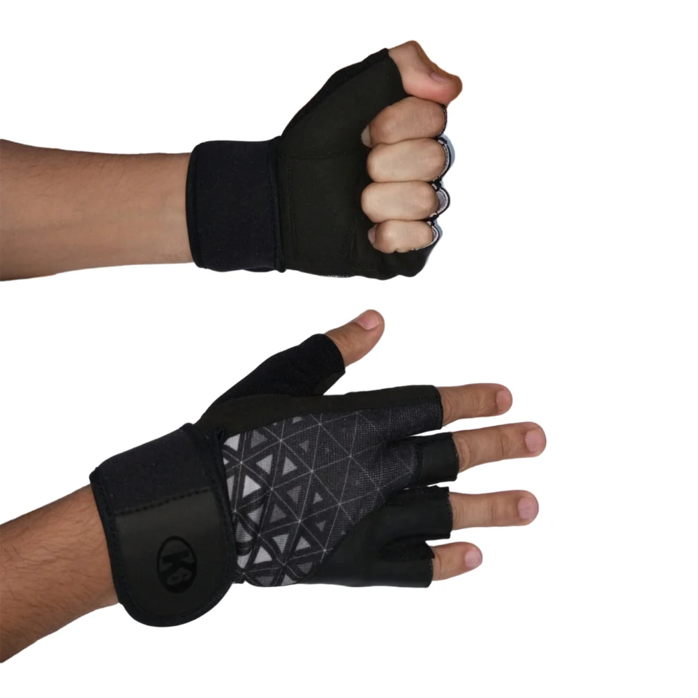 Guantes para Levantamiento De Peso K6 Oblivion Color Negro - Image 2