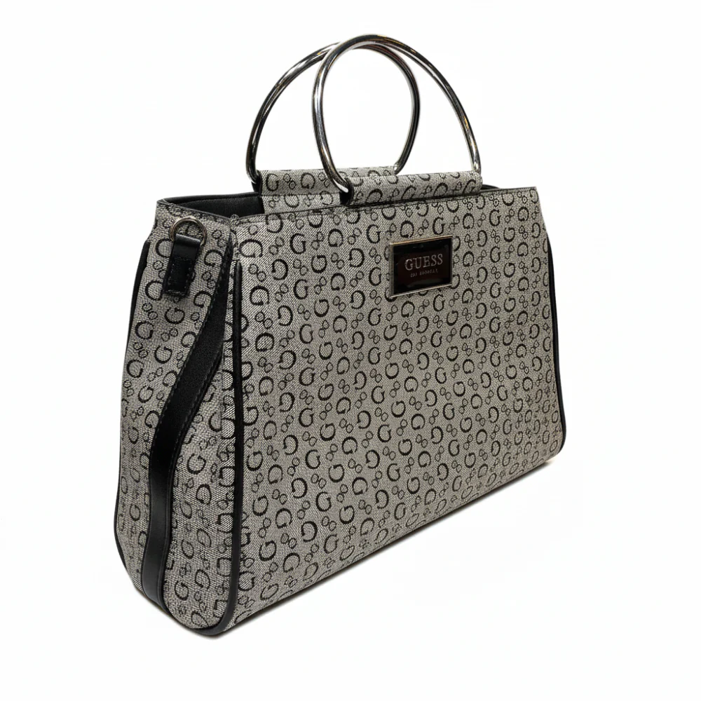 Guess Cartera Satchel Jarson Black - Image 4