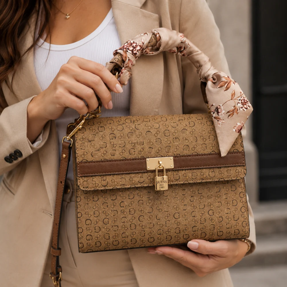 Guess Cartera Crossbody Mini Cocoa