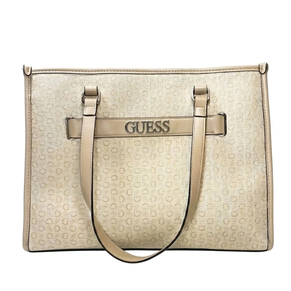 Guess Cartera Tote Beige - Image 2