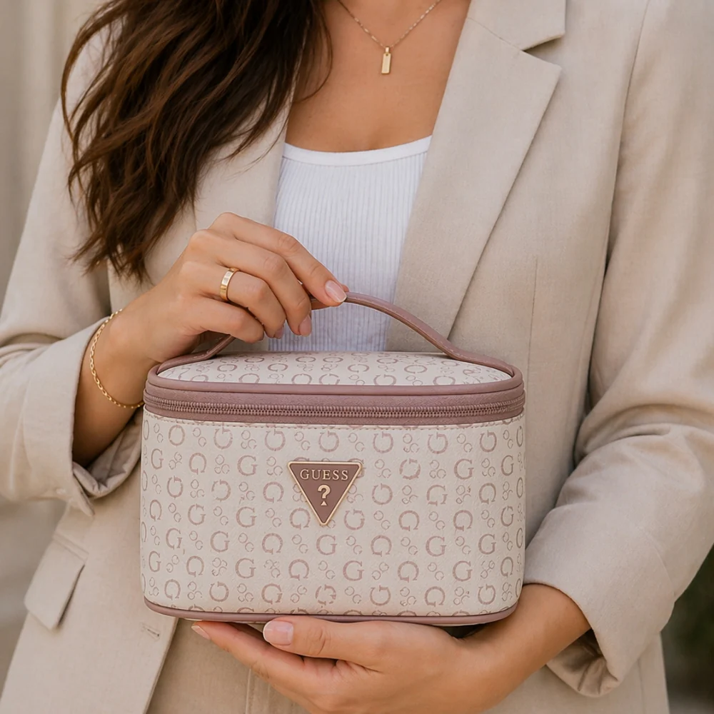 Guess Portacosmeticos Junction White Mauve