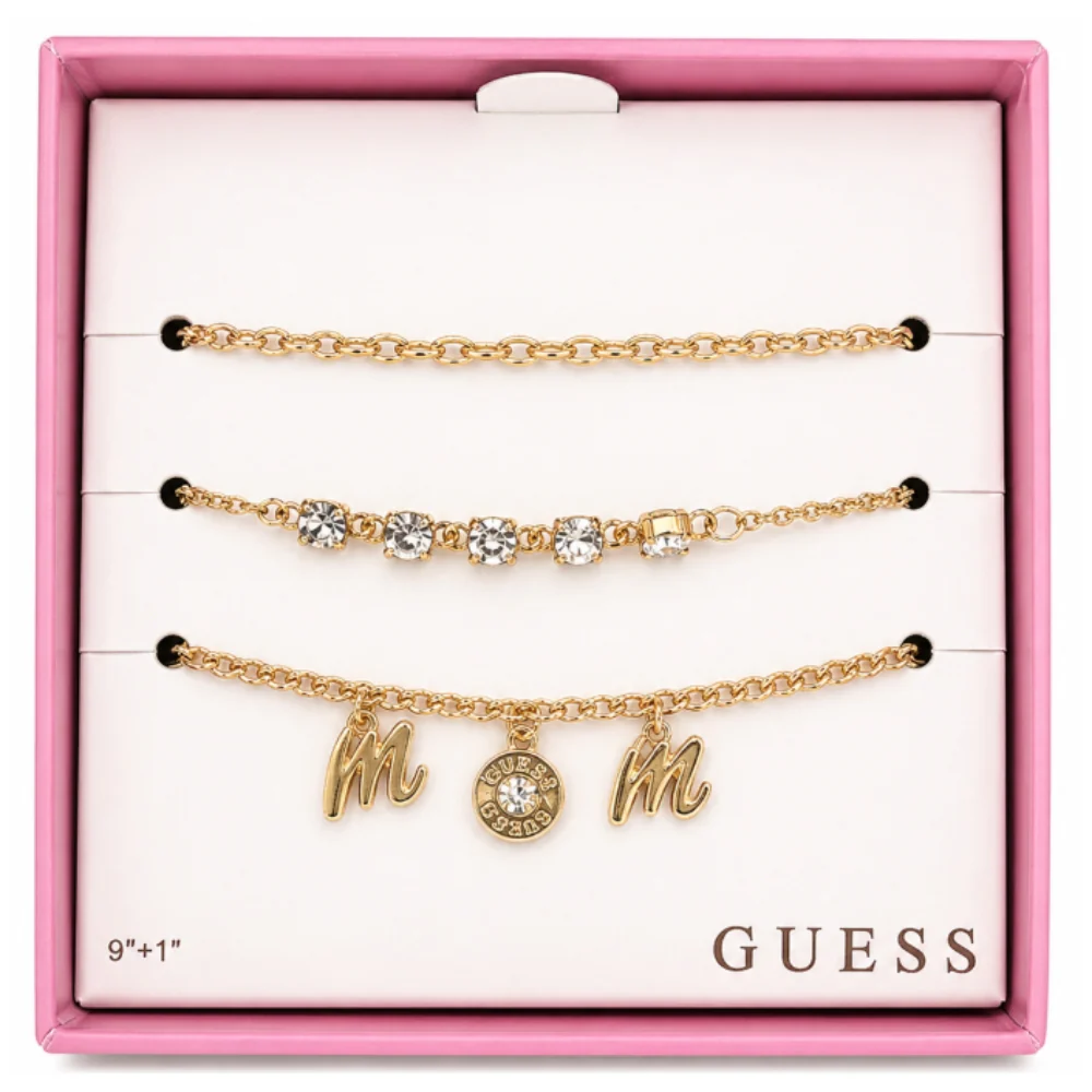Guess Tobillera Triple Golden - Image 2