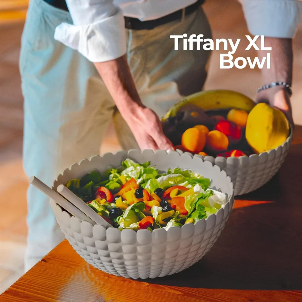 Guzzini Bowl De Plástico Tiffany Tamaño XL Color Taupe - Image 3