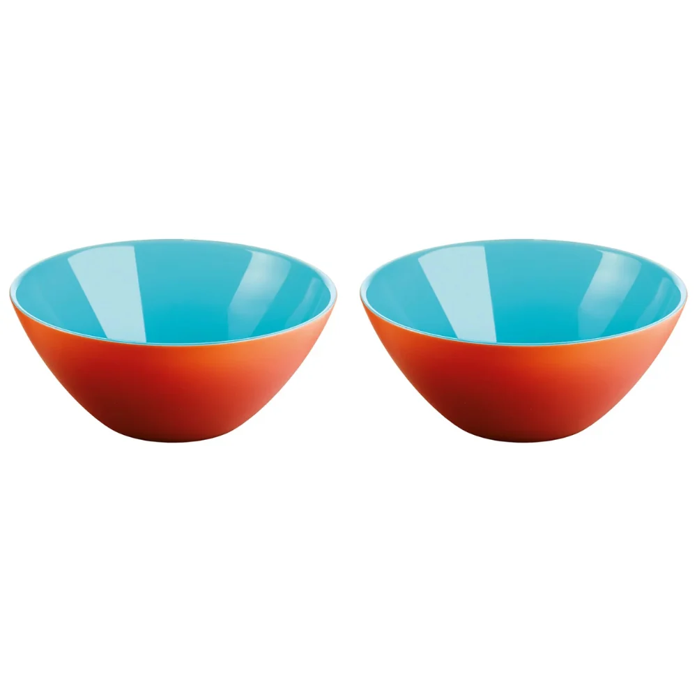Guzzini My Fusion Set De 2 Bowls Coral/Sea 12cm