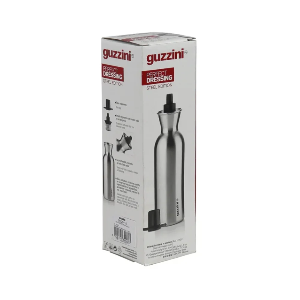 Guzzini Perfect Dressing Steel Edition Botella Dispensador Aceite/Vinagre 330ml - Image 7