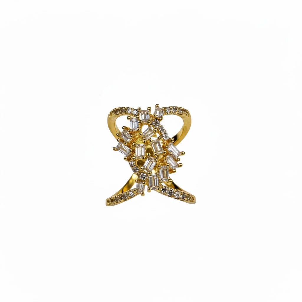 H&Co Anillo Ajustable Para Damas Espuma De Cristal - Image 2