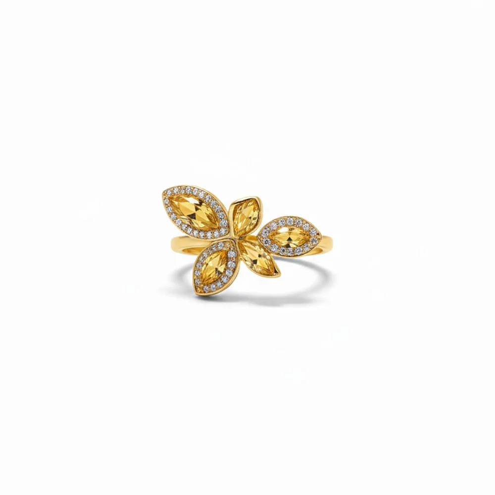 H&Co Anillo Ajustable Para Damas Mariposa De Sol - Image 2