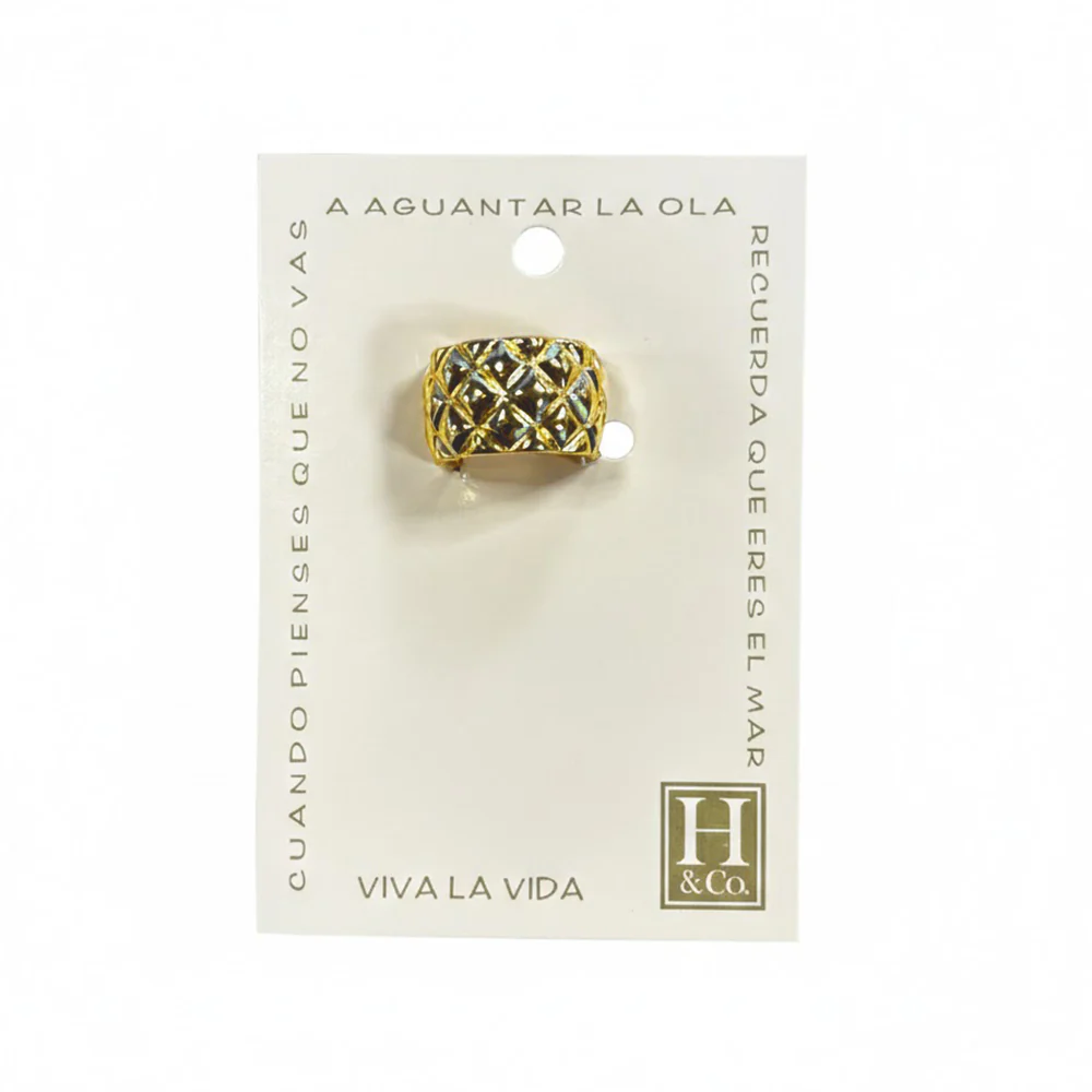 H&Co Anillo Ajustable Para Damas Prisma - Image 3