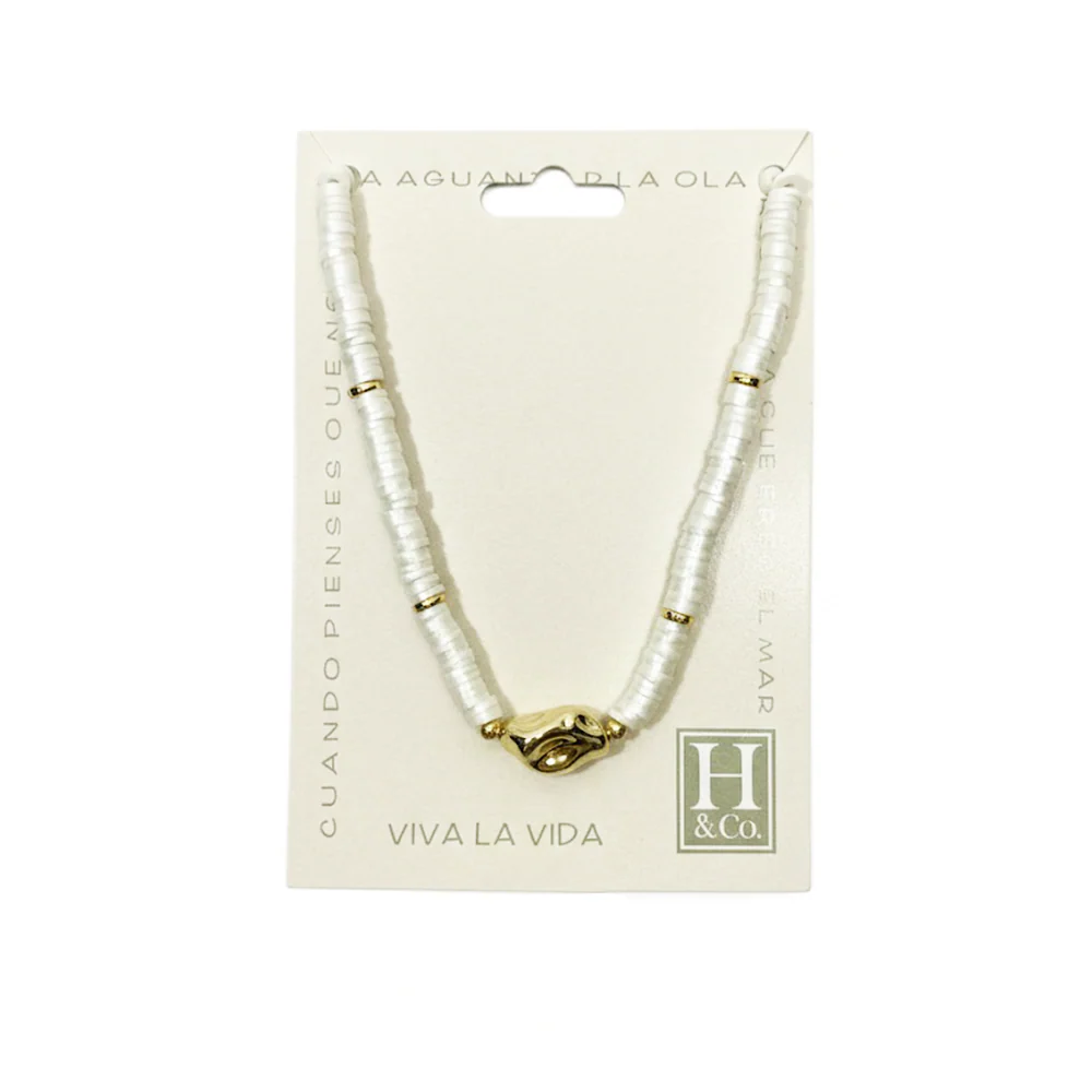 H&Co Collar De Pukas White - Image 2