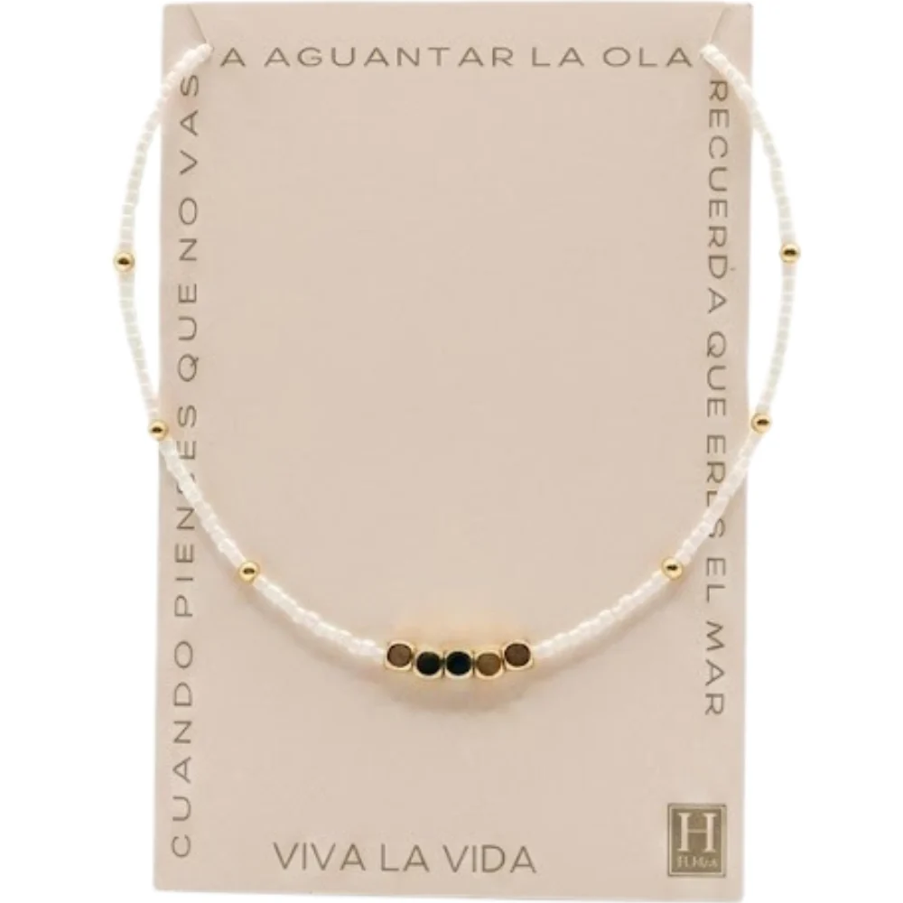 H&Co Collar Mostacilla Blanco - Image 2