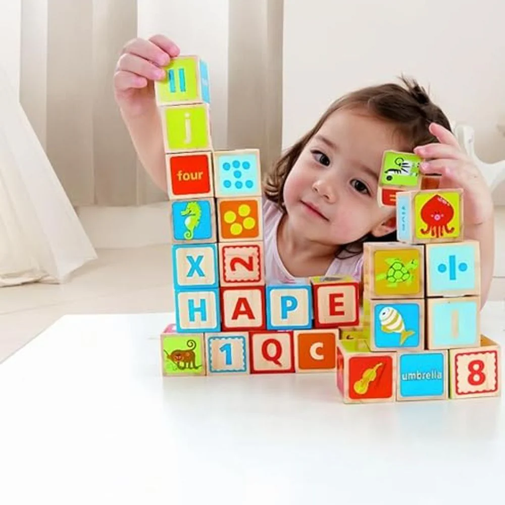 Hape ABC Blocks 26 Pieces 24m+ - Image 3