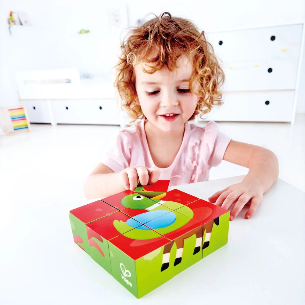 Hape Farm Animal Block Puzzle 9 piezas 2-4 años - Image 5
