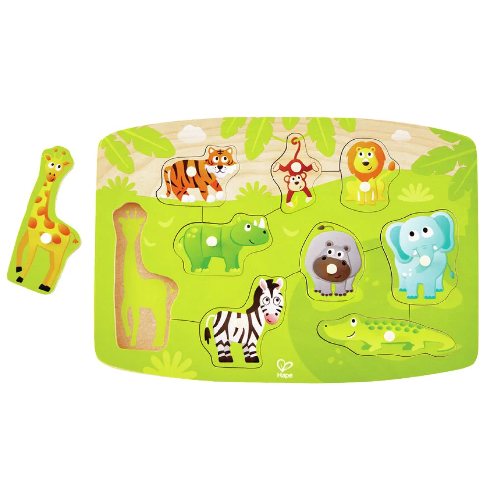 Hape Jungle Peg Puzzle 10 Pieces 24m+ - Image 2