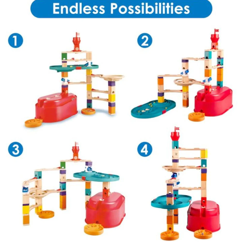 Hape Quadrilla Stack Track Bucket Set 4+ - Image 3